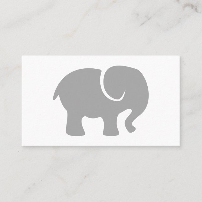 Just a Grey Elephant Business Card (Front)
