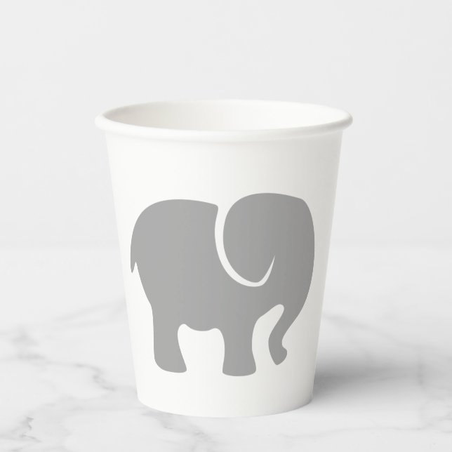Just a Grey Elephant Car Paper Cups (Front)