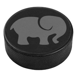 Just a Grey Elephant Hockey Puck