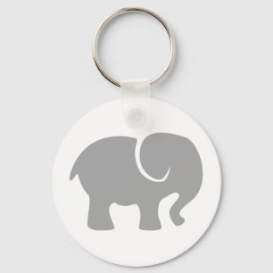 Just a Grey Elephant Key Ring