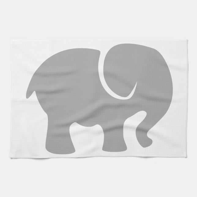 Just a Grey Elephant Tea Towel (Horizontal)