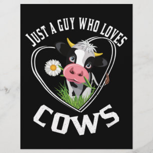 Just a guy who loves cows, cow lover Essential Flyer