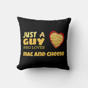 Just a guy who loves mac and cheese cushion
