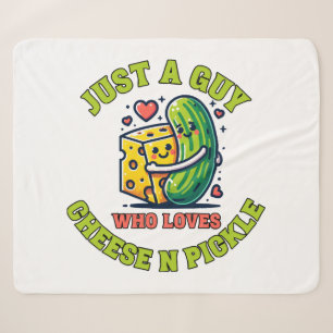 Just a guy who loves pickle sherpa blanket