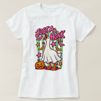 Just A Honk Funny Goose Halloween T-Shirt