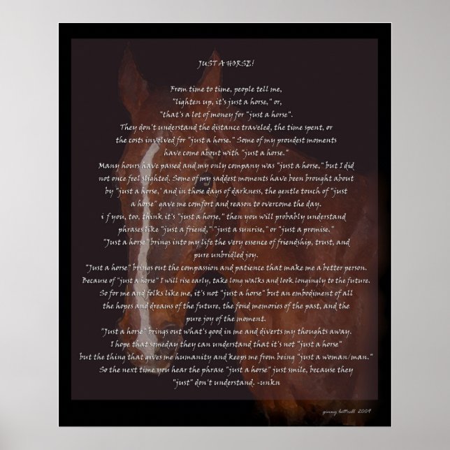 Just a Horse Print (Front)