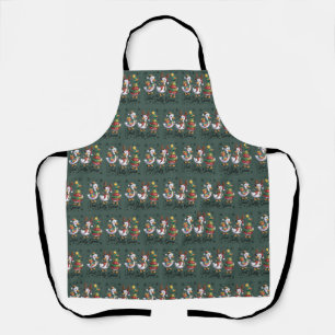 Just A Jolly Goose Patchwork Christmas Duck Funny  Apron
