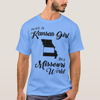 Just A Kansas Girl In A Missouri World Mum T-Shirt