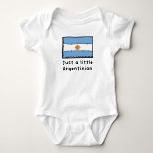 Just A Little Argentinian Funny Cute Argentina Fla Baby Bodysuit