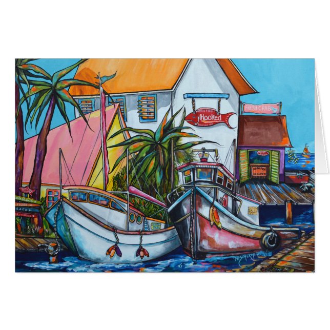 Just A Little Beach Town card (Front Horizontal)