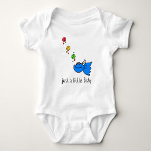 Just a little fishy baby bodysuit