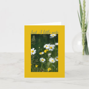 Just A little Note Folded Greeting Card