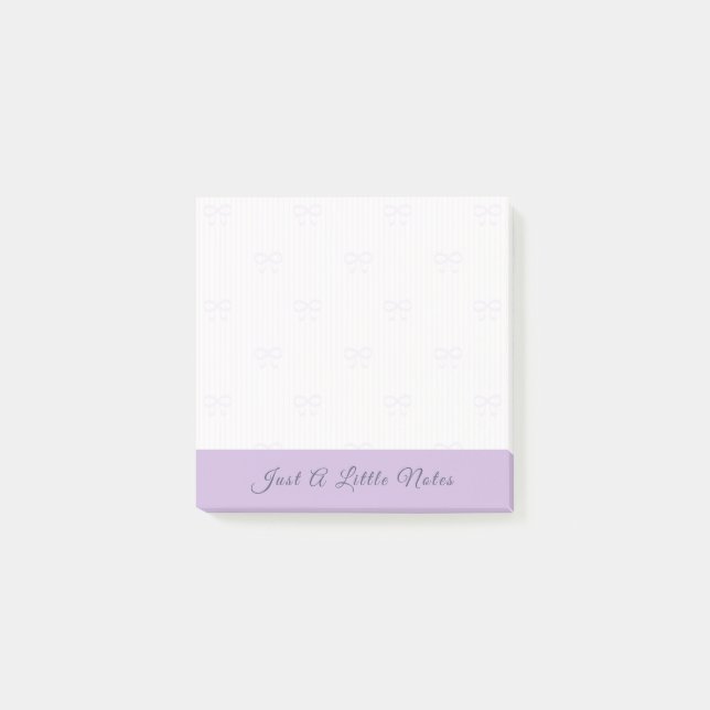 Just A Little Note Lilac Bow Watermark (Front)