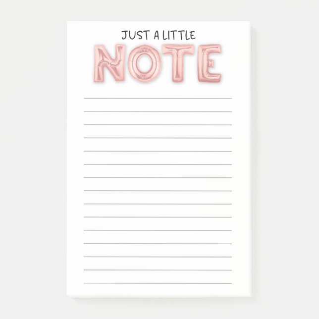 Just A Little Note : Post It Notes (Front)