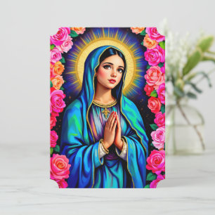 Just A Little Note Virgin Mary Add Text Card