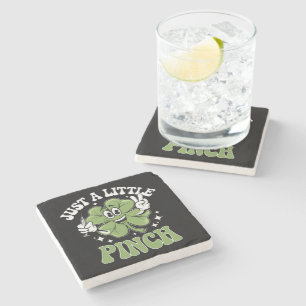 Just a Little Pinch Nurse St Patrick's Day Stone Coaster