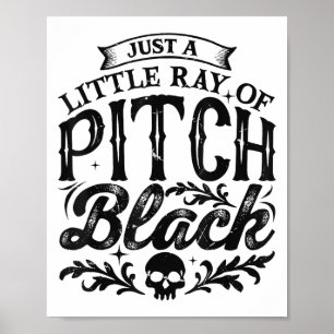 Just A Little Ray Of Pitch Black Spooky Season Hal Poster