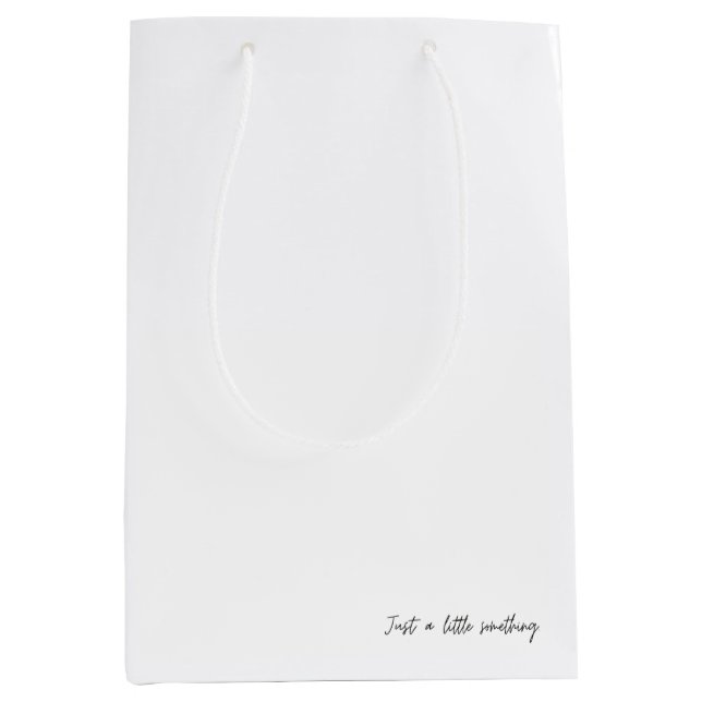 Just a little something medium size gift bag. medium gift bag (Front)