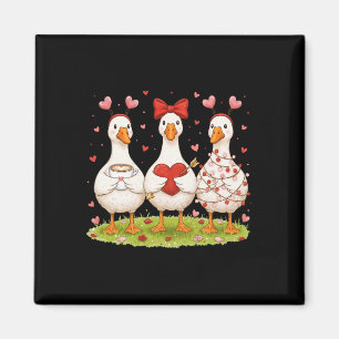 Just A Lovely Goose Coffee Funny Valentine Silly G Magnet
