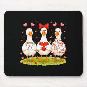 Just A Lovely Goose Coffee Funny Valentine Silly G Mouse Pad