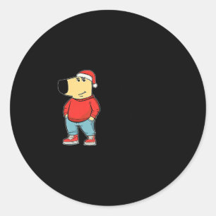 Just A Low-key Chill Dog Guy, My New Character Mem Classic Round Sticker