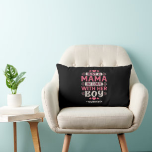 Just a Mama in Love with Her Boy Lumbar Cushion