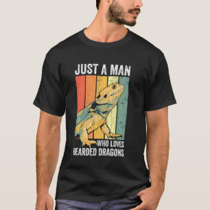 Just A Man Who Loves Bearded Dragon Mens T-Shirt