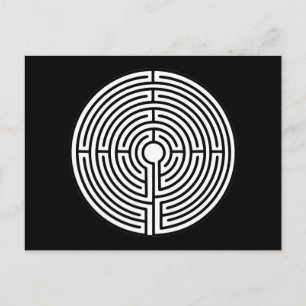 Just a Maze Circular Postcard
