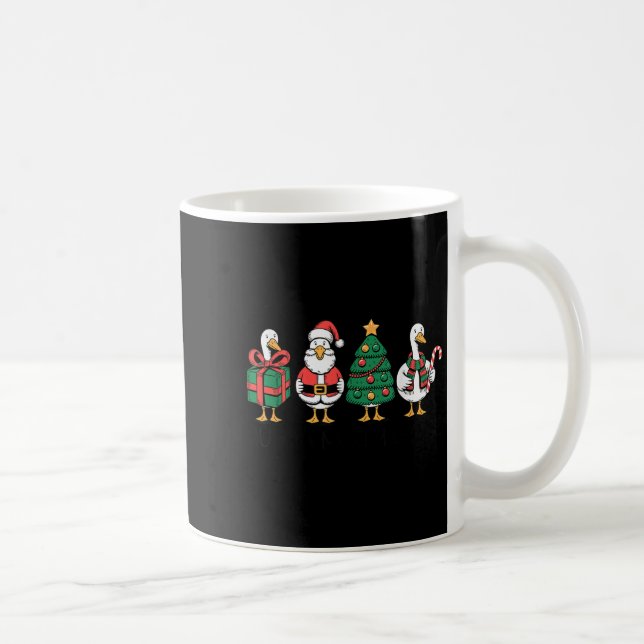 Just A Merry Goose Funny Christmas Silly Goose Xma Coffee Mug (Right)