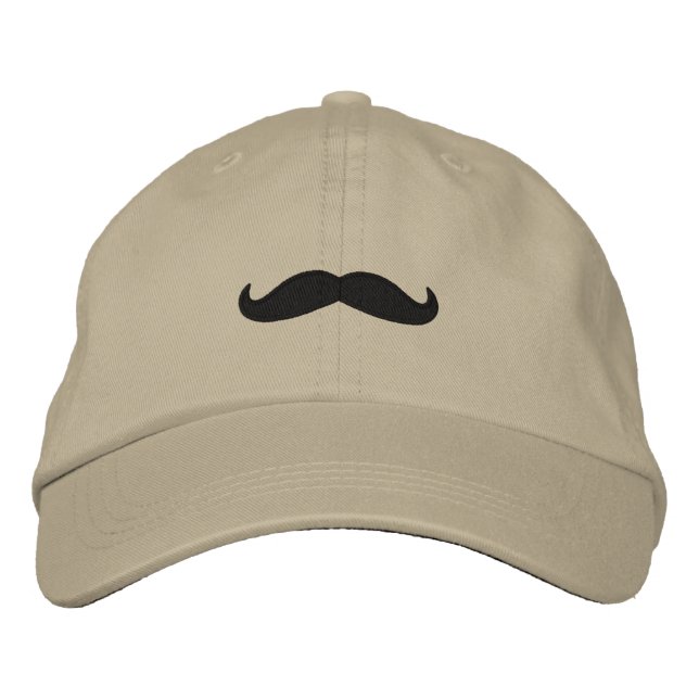 Just a Moustache Embroidered Hat (Front)