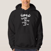 Just A Moustache Hoodies