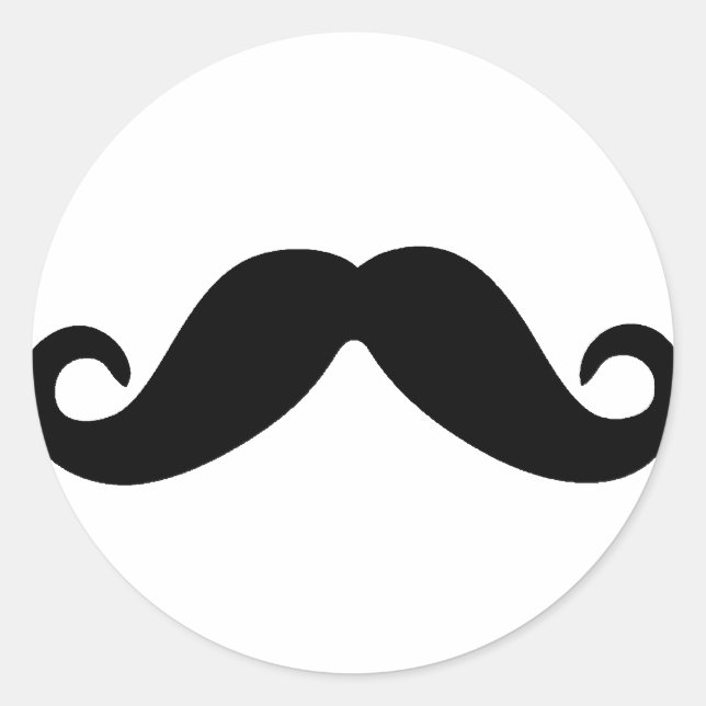 just a moustache sticker (Front)