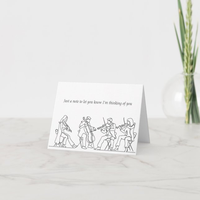 “Just a Note” 4” x 5.6” Blank Note Card (Front)