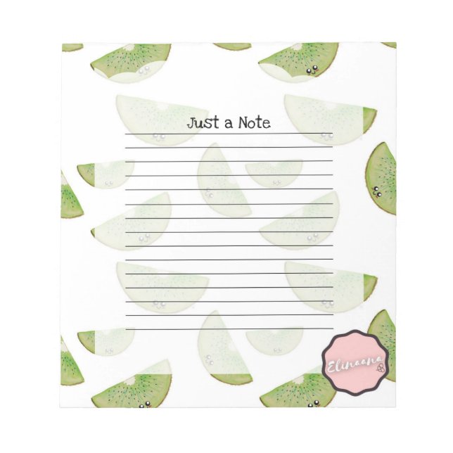 Just a Note, Customisable Kiwi Notepad (Front)