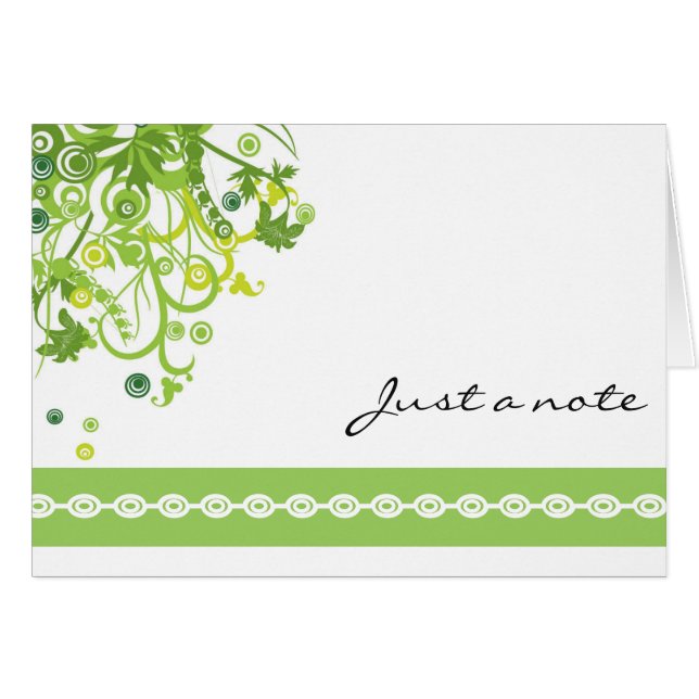 Just A Note Note Card (Front Horizontal)