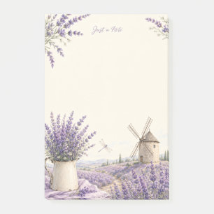 Just a Note Provence Lavender Windmill