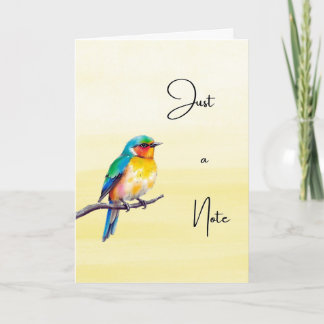 Just a Note - Songbird Folded Encouragement Card