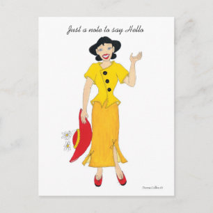 Just a note to say Hello Postcard