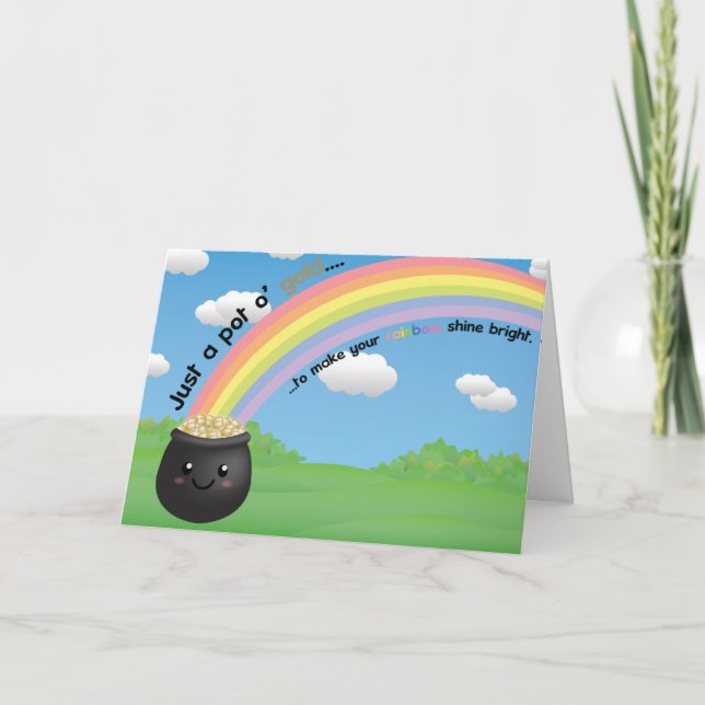 Just A Pot O' Gold Card (Front)