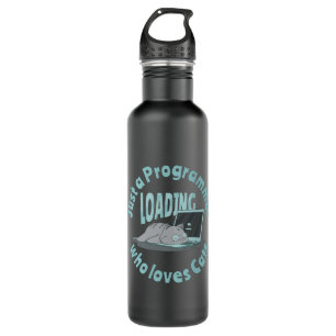 Just a programmer who loves cats 710 ml water bottle
