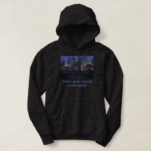 Just A Quiet Soul Lofi Anime City Skyline Hoodie