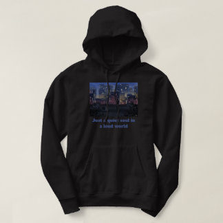 Just A Quiet Soul Lofi Anime City Skyline Hoodie