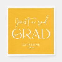 Just a rad Grad Funny Yellow 2022 Graduation