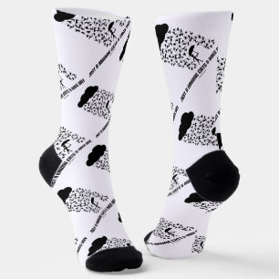 Just A Raining Cats And Dogs Day Meteorology Humou Socks