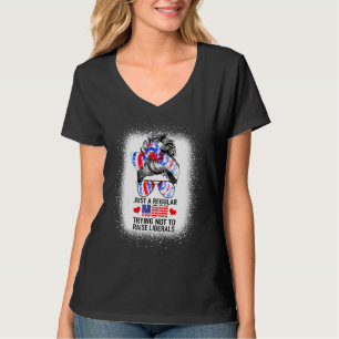 Just A Regular Mum Trying Not To Raise Liberals Ti T-Shirt