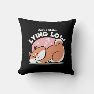 Just a Shiba Lying Low: Cute Shiba Inu Design Cushion