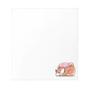 Just a Shiba Lying Low: Cute Shiba Inu Design Notepad