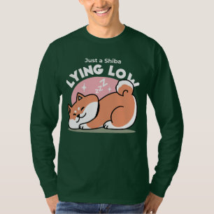 Just a Shiba Lying Low: Cute Shiba Inu Design T-Shirt