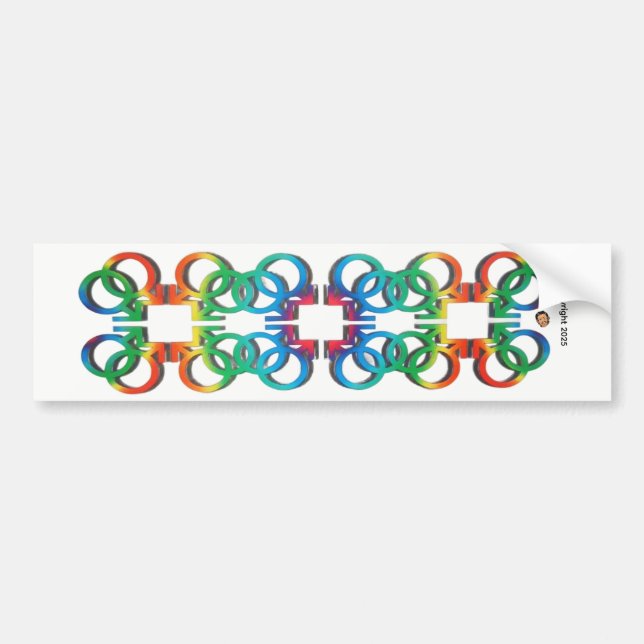 JUST A SIMPLE SYMBOL? BUMPER STICKER (Front)