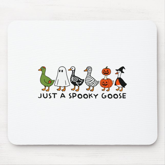 Just A Soky Goose Funny Halloween Silly Animal Wit Mouse Pad (Front)